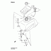Схема узла: Топливный бак для Suzuki UH125 Burgman