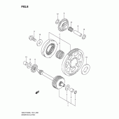 Схема узла: Привод стартера для Suzuki GSX-R1000