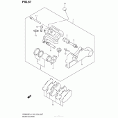 Схема вузла: Задній гальмівний супорт для Suzuki DR650 DR650SE