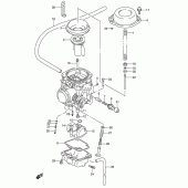 Схема узла: Карбюратор (Model t) для Suzuki DR650 DR650RSE