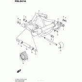 Схема узла: Задний рычаг (Маятник) для Suzuki VZ1500 Boulevard M90