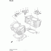 Схема вузла: Циліндр для Suzuki VL800 Boulevard C50C