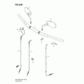 Схема вузла: Кермо & Тросики (Model l0) для Suzuki VZR1800 Intruder M1800R/ Boulevard M109R