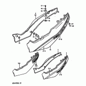 Схема вузла: Бічні панелі (Model j) для Suzuki GSX-R750