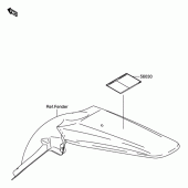 Схема вузла: Інформаційні наклейки для Suzuki RM-Z250