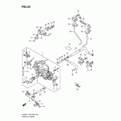 Схема узла: Дроссельная заслонка (Vl800cl1 e33) для Suzuki VL800 Boulevard C50T