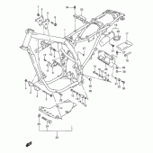 Схема узла: Рама (Model k1) для Suzuki DR650 DR650SE