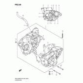 Схема вузла: Картер двигуна (Rm-z450l1) для Suzuki RM-Z450