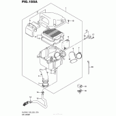 Схема вузла: Повітряний фільтр Suzuki DL650 V-Strom