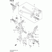 Схема узла: Подножки для Suzuki GSX-R1000