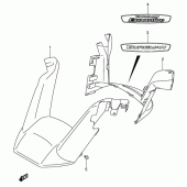 Схема узла: Накладка руля для Suzuki AN650 Burgman (EU analogue of SkyWave)