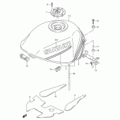 Схема вузла: Паливний бак (Model r/s) для Suzuki RF900