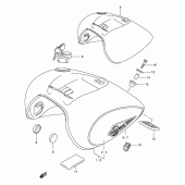 Схема вузла: Паливний бак для Suzuki VL800 Intruder Volusia