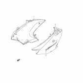 Схема вузла: Передній бічний обтічник (Model k4) для Suzuki DL650 V-Strom