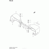 Схема вузла: Захист рук (Опція) для Suzuki AN400 Burgman (EU analogue of SkyWave)