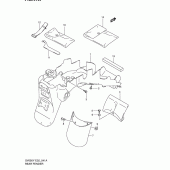 Схема вузла: Заднє крило (Model k2) для Suzuki SV650