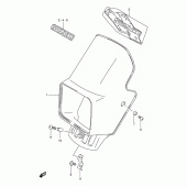 Схема вузла: Накладка фари (Model r/s/t/v/w) для Suzuki DR125