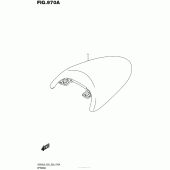 Схема вузла: Заглушка сидіння для Suzuki VZ800 Boulevard M50