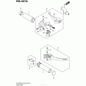 Схема вузла: Ручки керма для Suzuki VZR1800 Boulevard M109R
