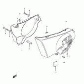 Схема вузла: Бічні панелі (Ts185ert) для Suzuki TS185