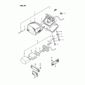 Схема вузла: Задній ліхтар (Стоп-сигнал) для Suzuki LS650 Savage