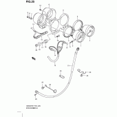 Схема вузла: Спідометр & Тахометр (Gs500h) для Suzuki GS500