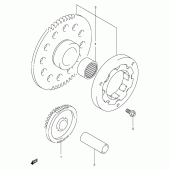 Схема вузла: Привід стартера Suzuki VL125 Intruder LC
