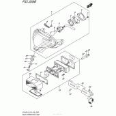 Схема вузла: Задній ліхтар (Stop-сигнал) (Sfv650L5 E28) для Suzuki SFV650 Gladius