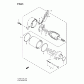 Схема узла: Стартер электрический (Model k7/k8/k9 e2/e19/e24) для Suzuki DL650 V-Strom