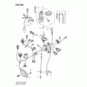 Схема вузла: Електропроводка (Dl650k8/u3k8/k9/uek9/l0/uel0) для Suzuki DL650 V-Strom