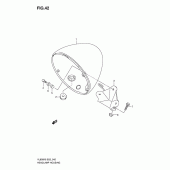 Схема вузла: Кожух фари для Suzuki VL800 Intruder C800/ Boulevard C50