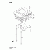 Схема вузла: Циліндр для Suzuki EN125