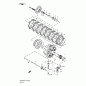 Схема узла: Сцепление для Suzuki GSR600