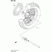 Схема узла: Переднее колесо (Vl800Tl3 E33) для Suzuki VL800 Boulevard C50T