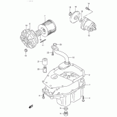 Схема вузла: Масляний насос Suzuki GSX250 Across
