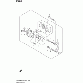 Схема вузла: Задній гальмівний супорт для Suzuki UH200 Burgman