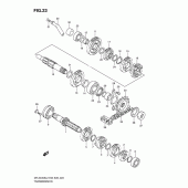 Схема узла: Трансмиссия для Suzuki DR-Z400 DR-Z400S