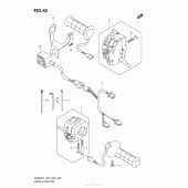 Схема вузла: Пульт управління рульової (An650Zl3 E28) для Suzuki AN650 Burgman (EU analogue of SkyWave)