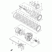 Схема узла: Сцепление для Suzuki GSX-R750