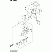 Схема узла: Передний тормозной цилиндр для Suzuki GSX-R750