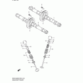 Схема узла: Распредвал & Клапан для Suzuki GSX1400