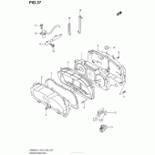 Схема вузла: Speedometer (An650L4 E03) для Suzuki AN650 Burgman (EU analogue of SkyWave)
