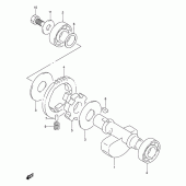 Схема вузла: Балансувальний вал для Suzuki DR250