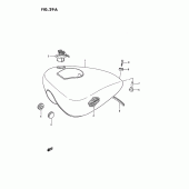 Схема вузла: Паливний бак (Model m/r) для Suzuki LS650 Savage