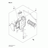 Схема узла: Воздушный фильтр для Suzuki LS650 Boulevard S40