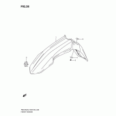 Схема узла: Переднее крыло для Suzuki RMX450