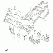 Схема вузла: Рама для Suzuki RF600