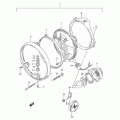 Схема вузла: Фара (Model l/m/n, except e1, e2) для Suzuki VX800 VX800