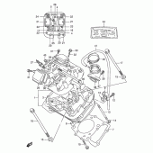 Схема вузла: Головка циліндра (Front) для Suzuki VX800 VX800