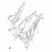 Схема вузла: Бічні панелі (Model n/p) для Suzuki GSX600 Katana